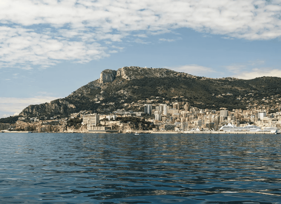vue of Monaco from the sea